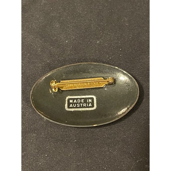 Vintage Michaela Frey Enamel Art Nouveau Brooch - Picture 3 of 5